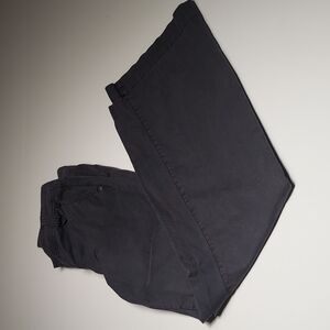 Banana Republic Wide leg 100% cotton charcoal  Jeans Size 6